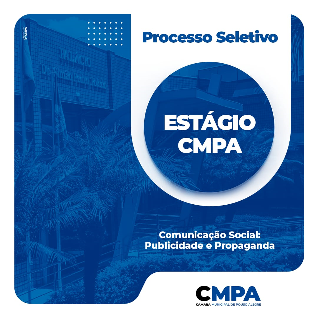 Imagem 1 da notícia: Câmara de Vereadores publica edital para seleção de estagiários em Publicidade e Propaganda