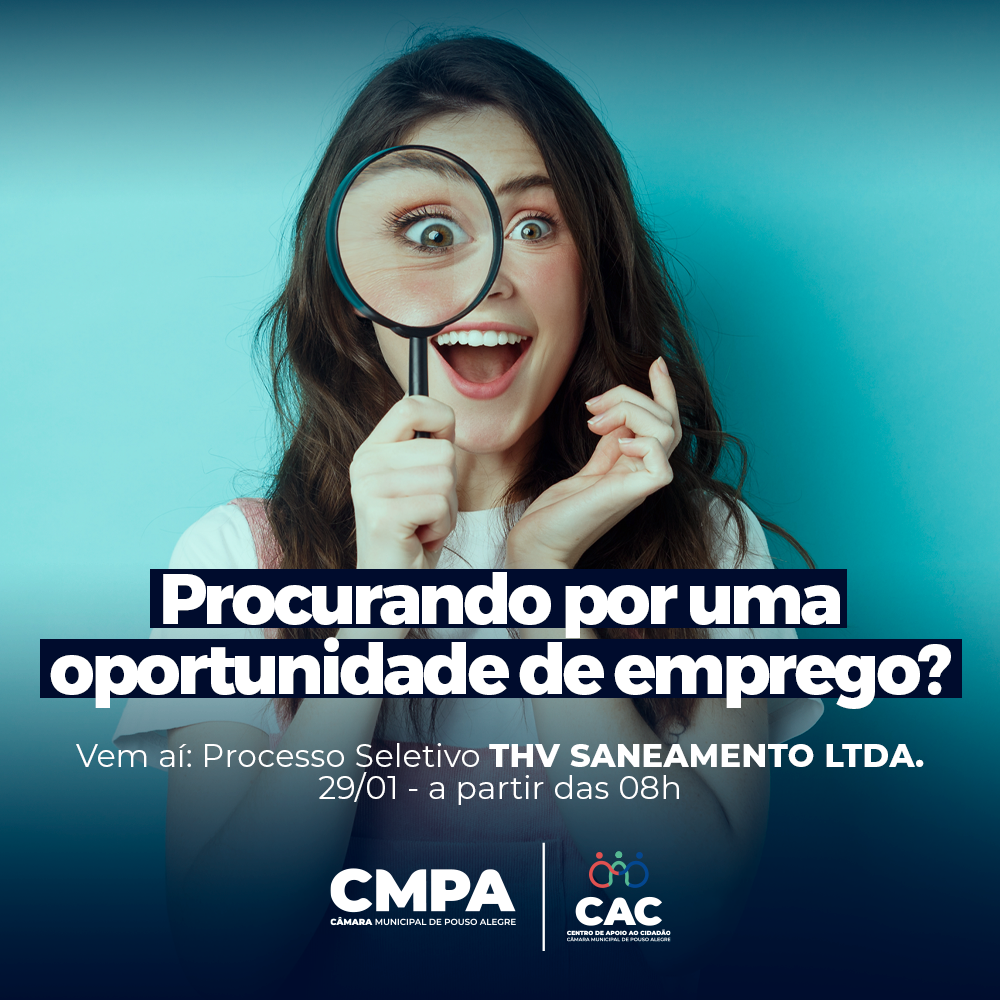 Imagem 1 da notícia: CAC da Câmara vai receber processo seletivo da THV na próxima segunda (29)