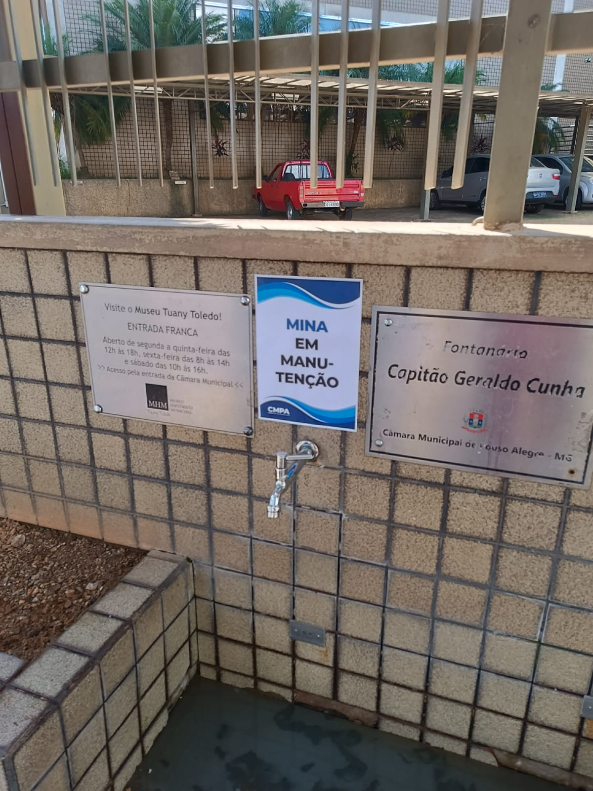 Imagem 1 da notícia: Mina de água da Câmara é fechada para manutenção