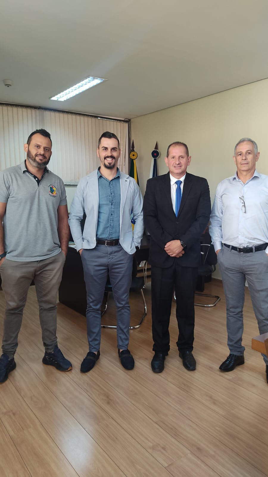 Imagem 1 da notícia: Representantes da Câmara de Oliveira e Santo Antônio do Amparo visitam Pouso Alegre