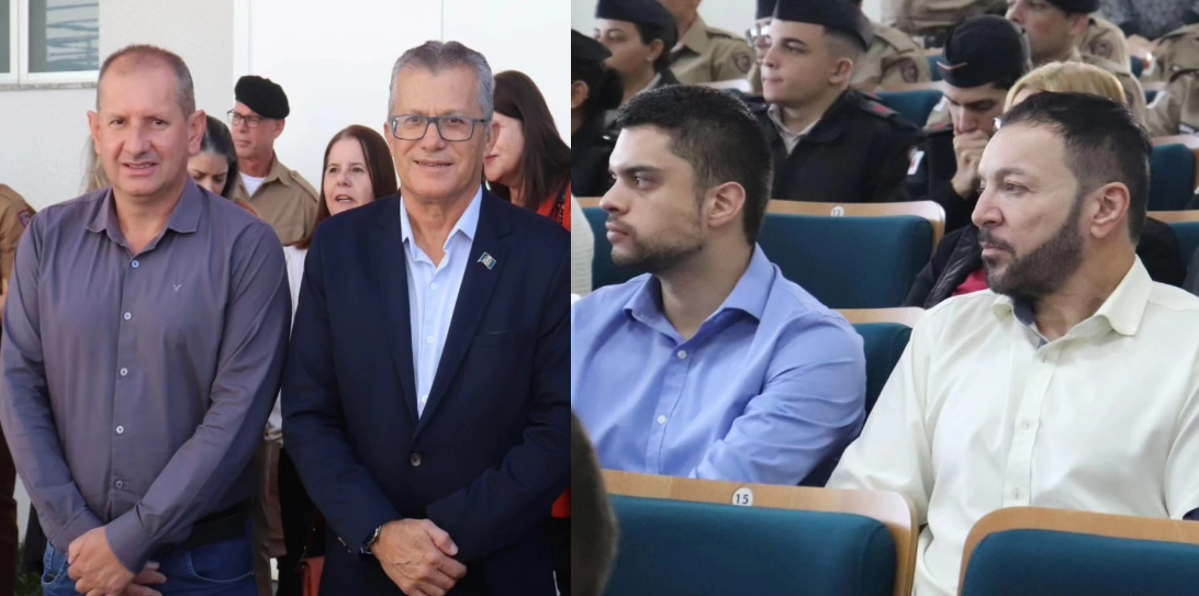 Imagem 1 da notícia: Vereadores acompanham inauguração da nova sede do Colégio Tiradentes