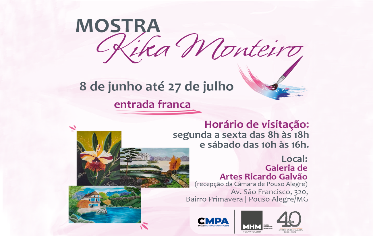 Imagem 1 da notícia: Museu promove Mostra Kika Monteiro nos meses de junho e julho
