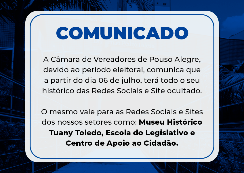 Imagem 1 da notícia: COMUNICADO OFICIAL