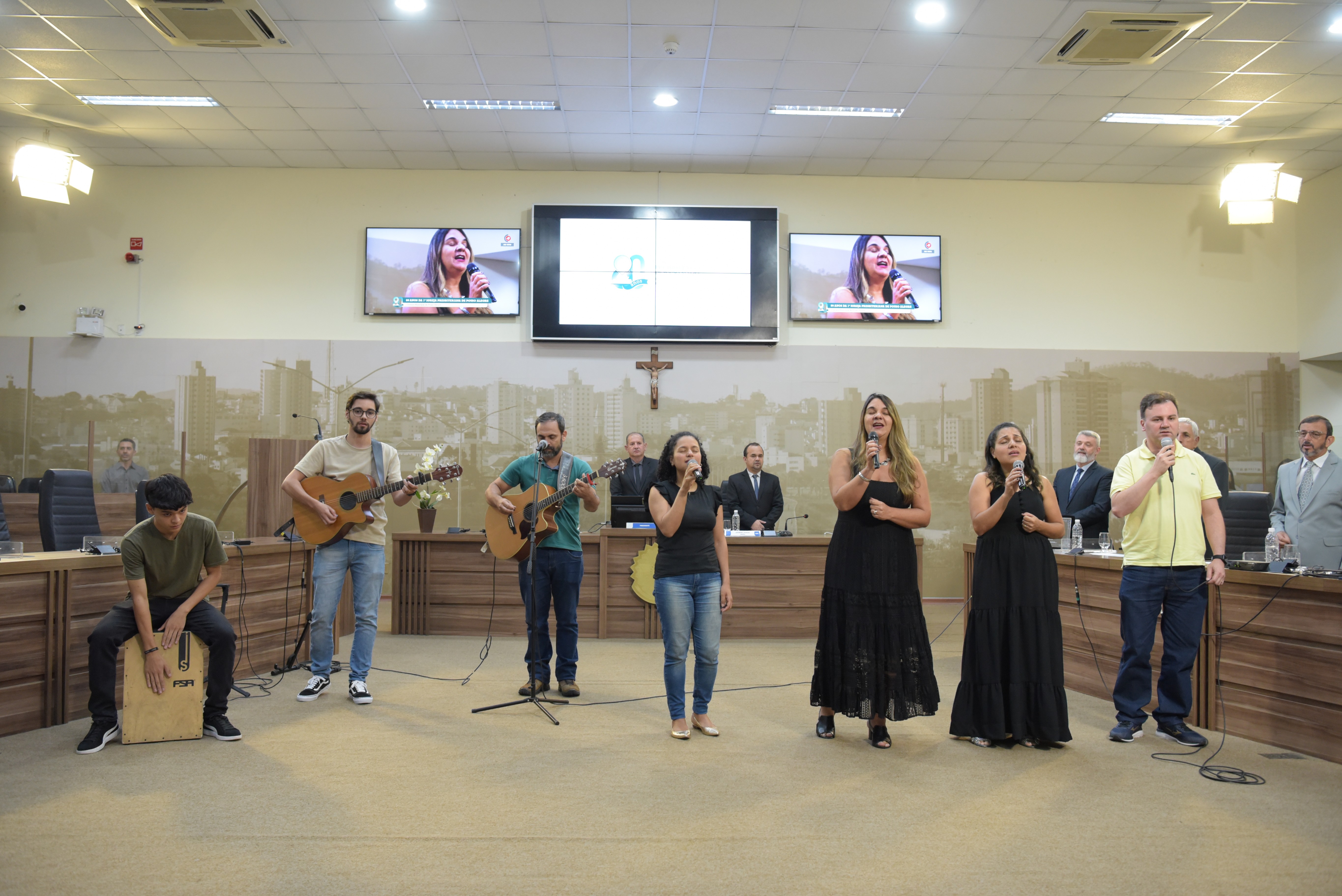 Imagem 4 da notícia: Câmara realiza sessão em homenagem aos 80 anos da Igreja Presbiteriana de Pouso Alegre